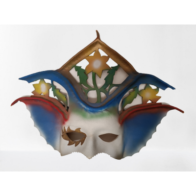 Maschera Cuoio Artigianale Grande | Damas Italia