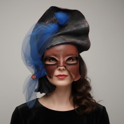 Maschera Cuoio Artigianale Grande | Damas Italia