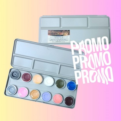 Tavolozza Acquacompact base acqua 6/12 colori | Damas Italia