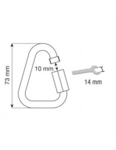 Moschettone Maglia Rapida Triangolo 10 mm | Damas Italia