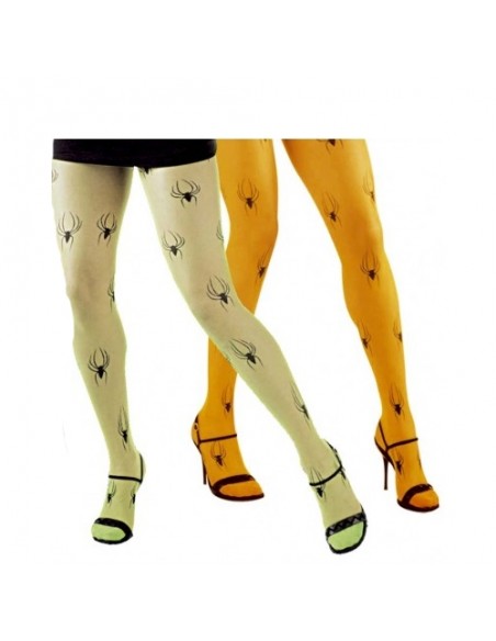 Calza collant con Ragni NEON