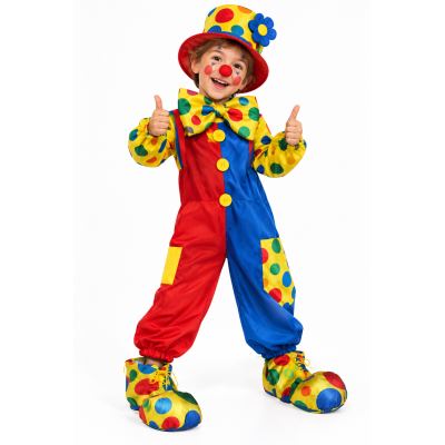 Copriscarpe Stoffa Clown Bimbo | Damas Italia