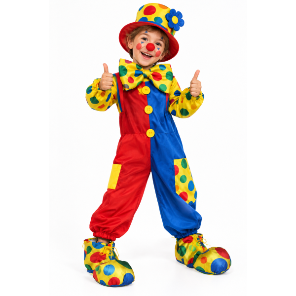 Copriscarpe Stoffa Clown Bimbo