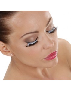 Ciglia con Glitter Argento | Damas Italia