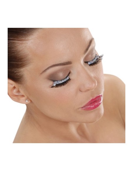Ciglia con Glitter Argento