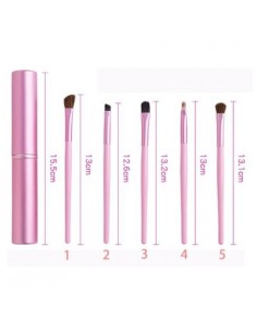 Pennelli per trucco - set da 5 con astuccio | Damas Italia