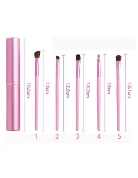 Pennelli per trucco - set da 5 con astuccio