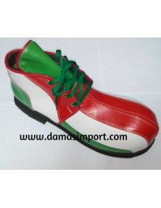 Scarpe Clown Cuoio - Righe Tricolore L | Damas Italia