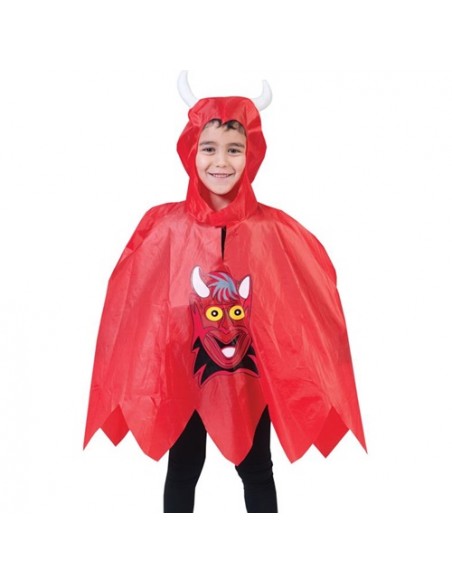 Costume Halloween Mantellina Diavolo Bimbo