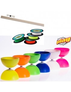 Diabolo Play Comet - Set scuola: 10 unita + bacchetta +