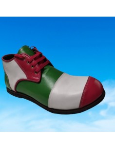 Scarpe Clown Cuoio - Righe Tricolore 2 L | Damas Italia