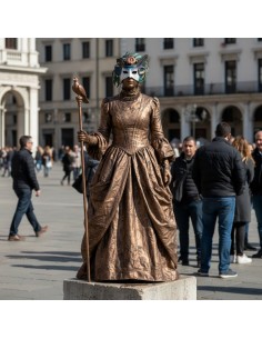Maschera Cuoio Artigianale Grande | Damas Italia