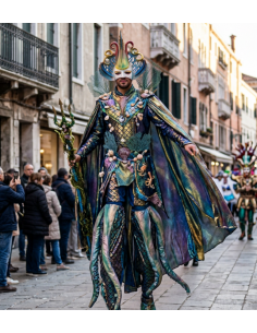 Maschera Cuoio Artigianale Grande | Damas Italia