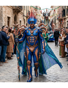 Maschera Cuoio Artigianale Grande | Damas Italia