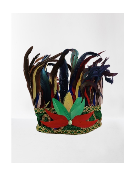 Cappello Fascia con Piume Indio