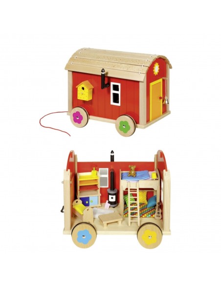 Casetta mobile delle bambole in Legno