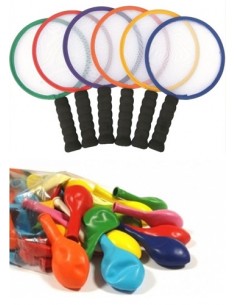 Set 2 Racchette con Palloncini | Damas Italia