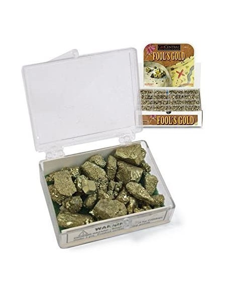 Mini Scatola con Pirite per decorazione