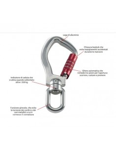 Moschettone Autobloccante con Swivel - Damas Italia