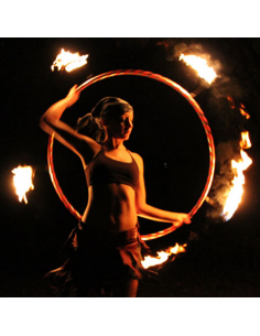 Hula Hoop Fuoco Pieghevole- Fire Hoop 5 punte | Damas Italia