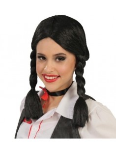 Parrucca Trecce Corte Nera | Damas Italia
