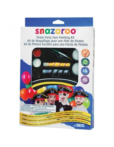 Snazaroo Kit Pirata - Trucco + Cappelli