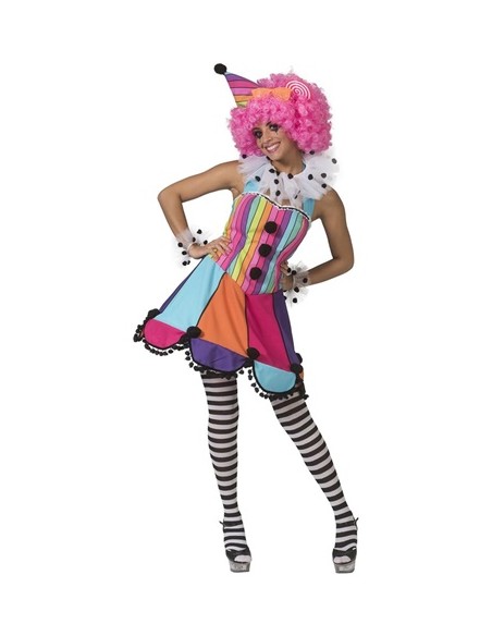 Costume Clown Donna Rainbow