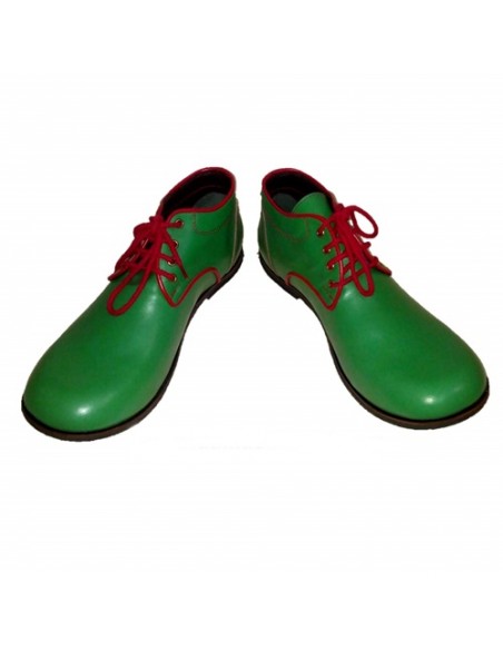 Scarpe Clown Cuoio - Verde  M