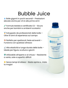 Sapone per Bolle Bubble Juice Concentrato 1LT resa 5LT