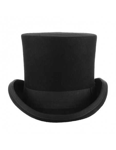 Cilindro Classico Lana Stile Vittoriano Nero