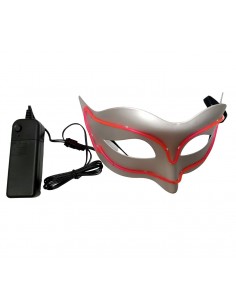 Mezza Maschera Led Luminosa Fucsia | Damas Italia