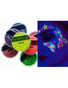 Trucco Aquacolor Kryolan Fluorescente - UV 8 ml - Damas Italia