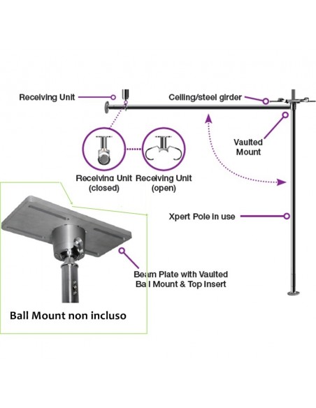 Salva Spazio Pole Away X-POLE