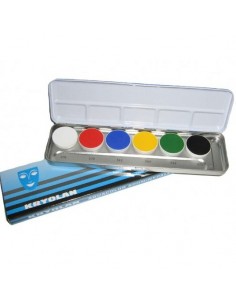 Aquacolor Kryolan Tavolozza Metallo - Da 6 /12 / 24 colori