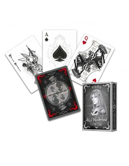 Mazzo Carte Alice of Wonderland Argento