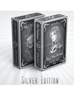 Mazzo Carte Alice of Wonderland Argento | Damas Italia