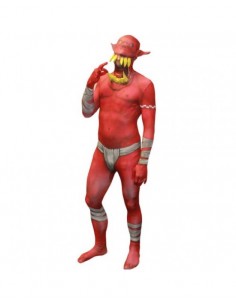 Morphsuit Monster Orco Rosso Jaw Dropper | Damas Italia