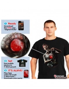 Morphsuit Digital Dudz Maglietta Cuore Zombie | Damas Italia
