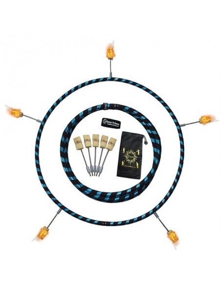 Hula Hoop Fuoco Pieghevole Deco- Fire Hoop 5 punte