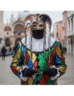 Maschera Arlecchino | Damas Italia