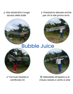 Sapone per Bolle Bubble Juice Concentrato 500ml resa 2,5LT