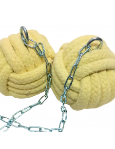 Fire Poi Monkey Fist Catene Fuoco Kuglar 80 mm - Damas Italia