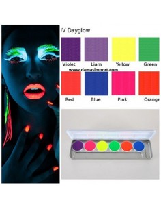 Aquacolor Tavolozza Kryolan Dayglow - UV | Damas Italia