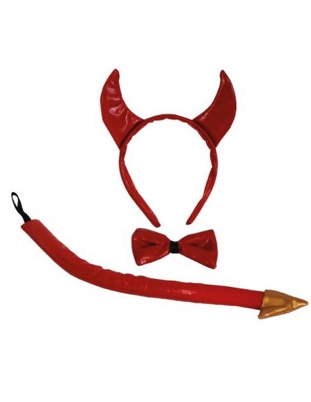 Set Cerchietto - Coda - Papillon Diavolo