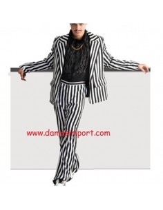 Costume Completo a Righe Bianco/Nero | Damas Italia