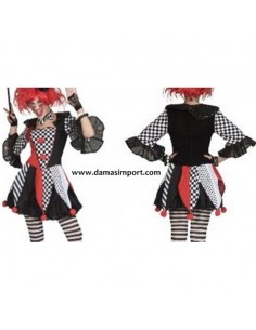 Costume Clown Donna Arlecchino | Damas Italia