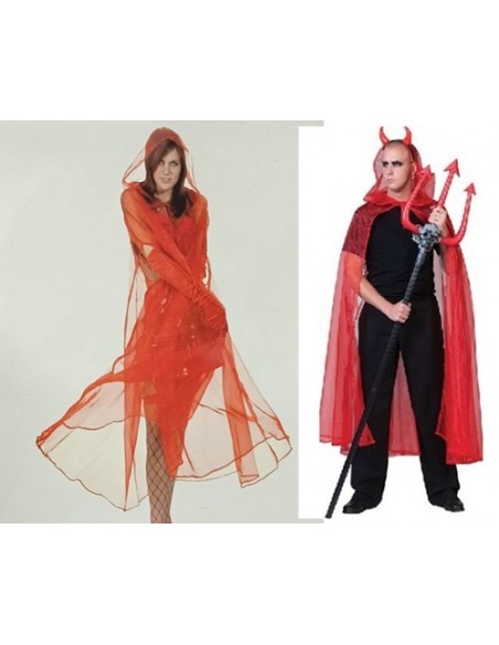 Mantello Trasparente Rosso