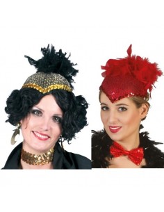 Cappello Caschetto con Piume | Damas Italia