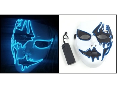 maschera led blu 2